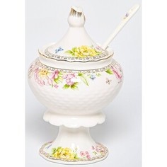 Сахарница Balsford мэридит 300мл на ножке с ложкой new bone china (196-42025)