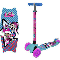 Самокат со светящимися колесами LOL управление наклоном Т14760