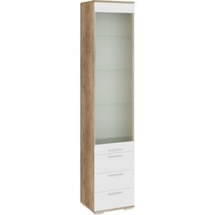Шкаф комбинированный Это мебель Лейла ПМ-259.10 белый глянец/дуб каньон светлый