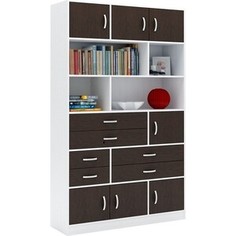 Стеллаж в комплекте Мастер Либерти-61 белый/венге Либерти-61-БТ-ВМ