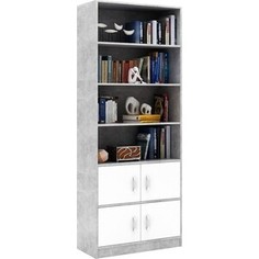 Стеллаж в комплекте Мастер Либерти-52 бетон/белый Либерти-52-ЕО-БТ