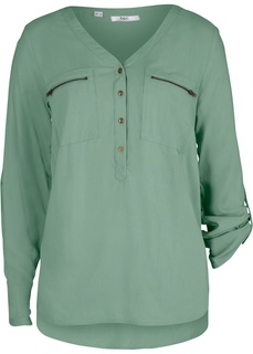 Блуза-рубашка с длинными рукавами Bonprix