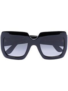 Gucci Eyewear солнцезащитные очки в квадратной оправе с логотипом GG