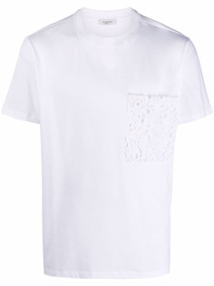 Valentino футболка с кружевным карманом