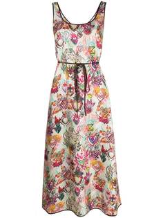 Zimmermann платье с принтом Flaming Hearts