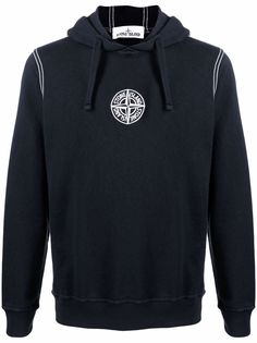 Stone Island худи с вышитым логотипом