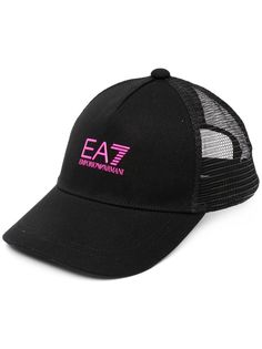 Ea7 Emporio Armani кепка с тисненым логотипом