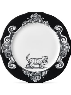 Gucci набор из двух тарелок с принтом