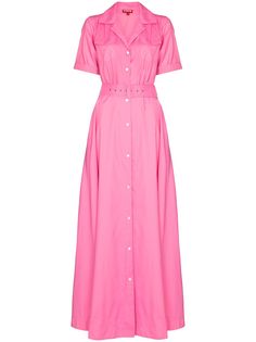 STAUD длинное платье-рубашка Millie с поясом