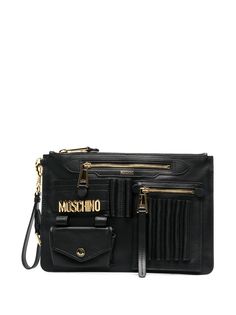Moschino декорированный клатч