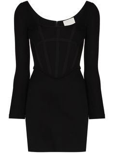 Dion Lee платье мини в рубчик