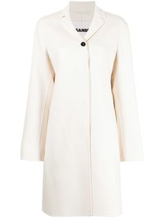 Jil Sander длинное однобортное пальто