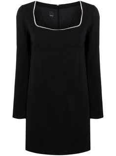 Pinko платье мини с кристаллами