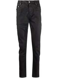 Rick Owens DRKSHDW вощеные джинсы кроя слим