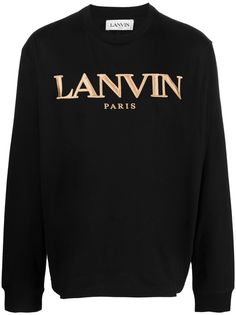 LANVIN толстовка с вышитым логотипом