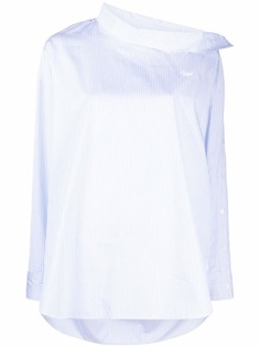 Maison Kitsuné полосатая блузка асимметричного кроя