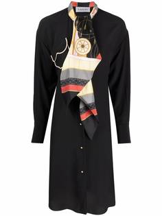 LANVIN платье с шарфом