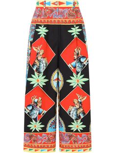 Dolce & Gabbana брюки палаццо со вставками