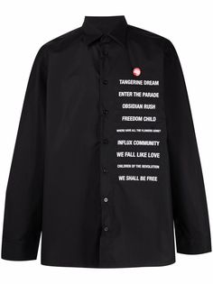 Raf Simons рубашка с длинными рукавами