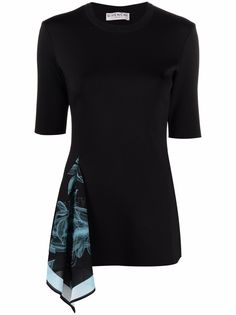 Givenchy топ с короткими рукавами и шарфом