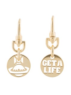 Vivienne Westwood серьги-подвески Get a Life