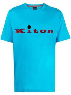 Kiton футболка с логотипом