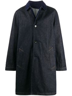 Marni однобортное джинсовое пальто