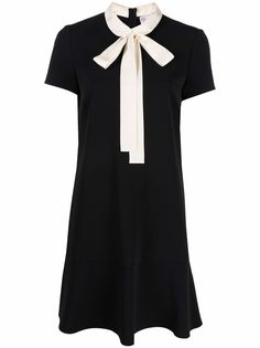 RED Valentino платье-трапеция с бантом