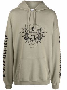 VETEMENTS худи оверсайз с логотипом