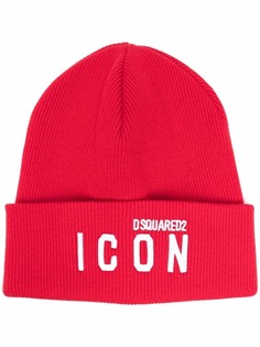 Dsquared2 шапка бини с вышитым логотипом Icon