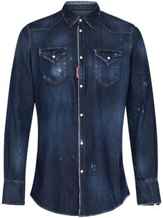 Dsquared2 джинсовая рубашка Icon из коллаборации с Ibrahimovic
