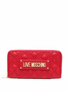Love Moschino стеганый кошелек с логотипом