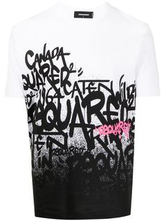 Dsquared2 футболка с принтом граффити