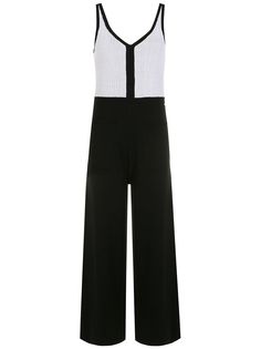 Armani Exchange трикотажный комбинезон в рубчик