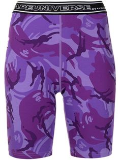 AAPE BY *A BATHING APE® облегающие шорты с камуфляжным принтом