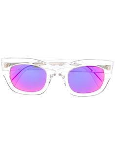 Cutler & Gross зеркальные солнцезащитные очки в квадратной оправе