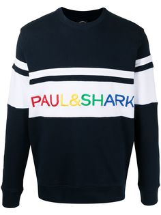 Paul & Shark толстовка с вышитым логотипом и вставками