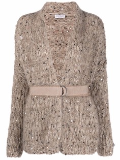 Brunello Cucinelli кардиган с поясом