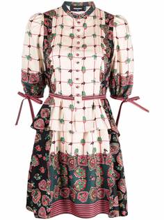 Dsquared2 платье мини с завязками