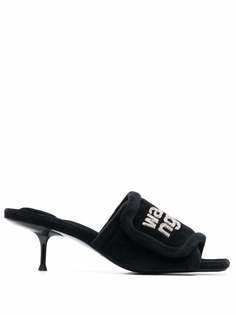 Alexander Wang сандалии на липучках с вышитым логотипом