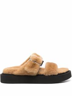 Giuseppe Zanotti фактурные сандалии с открытым носком