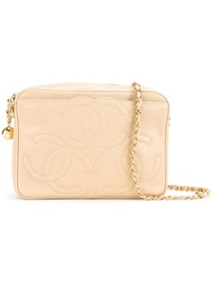 Chanel Pre-Owned сумка на плечо с тиснеными логотипами