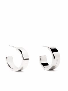 MM6 Maison Margiela серьги-кольца с гравировкой