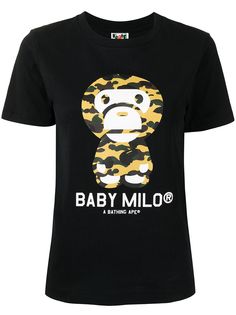 A BATHING APE® футболка Baby Milo с камуфляжным принтом