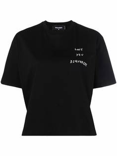 Dsquared2 футболка с вышитым логотипом
