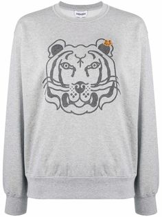 Kenzo свитер с принтом Tiger