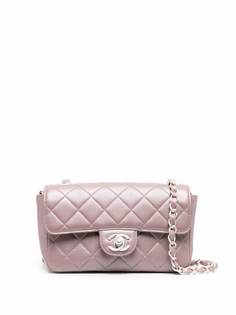 Chanel Pre-Owned стеганая сумка на плечо с логотипом CC