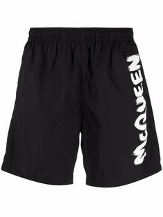 Alexander McQueen плавки-шорты с логотипом