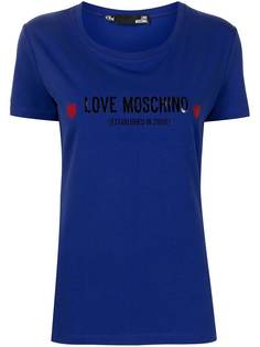 Love Moschino футболка с логотипом