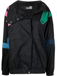 Love Moschino куртка с воротником-воронкой и логотипом